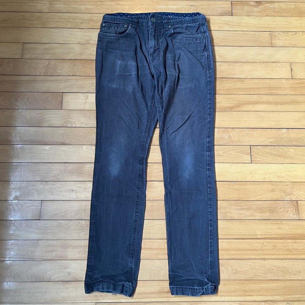 Prana Bridger Slim Fit Jeans Mens 30x32 Faded Black Organic Cotton Stretch Pants